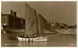 Images Dated 1st July 2016: Bridlington - A sailing Coble boat