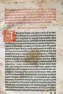 1493 Prints: Brief Treaty of Confession. Incunabula