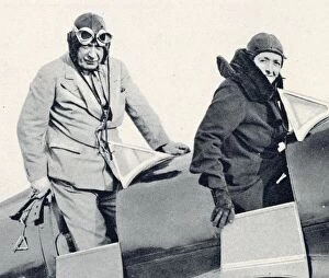 Images Dated 9th June 2020: Brigadier-General and Mrs A. C. Lewin set off from Heston on a flight to their home in