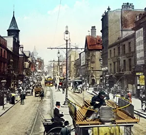 Yorks Prints: Briggate, Leeds, Yorkshire, Victorian period