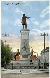 Brigham Young Monument, Salt Lake City, Utah, USA