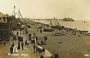 Images Dated 7th May 2008: Brighton / Beach 1905