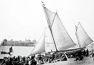 Brighton beach and pier, Victorian period