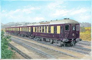 Brighton Prints: Brighton Belle, Southern Railway Pullman