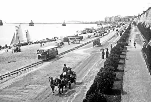 Tramway Prints: Brighton Chain Pier and Volk's Railway Victorian period