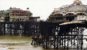 Brighton West Pier - Prior to fire and final collapse