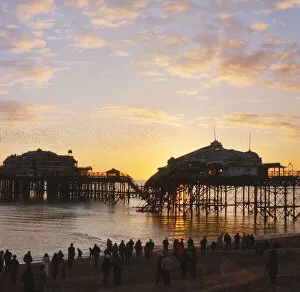 Images Dated 25th November 2020: Brighton West Pier - Sunset