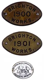 Brighton Works brass plates