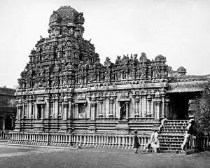 Thanjavur Prints: Part of Brihadishvara Temple, Tanjore, India