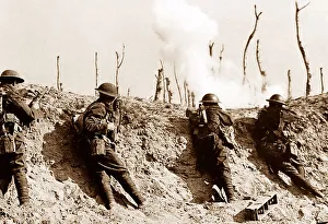 Briish troops at Passchendale during the First World War