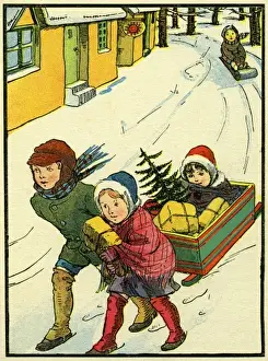 Bringing home the Xmas gifts