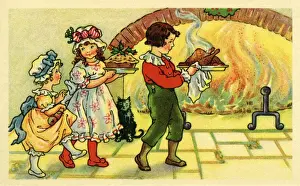 Roaring Prints: Bringing in theXmas dinner