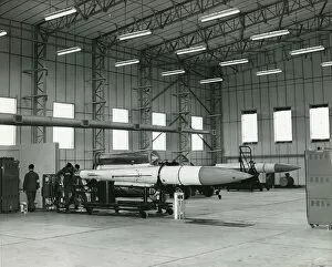 Coates Collection: Bristol Bloodhound surface-to-air missile, North Coates