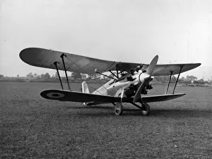 Bristol Bulldog I prototype with the small rudder at Filton