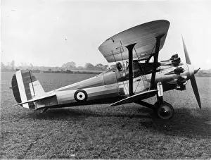 Bristol Bulldog I prototype with the small rudder at Filton