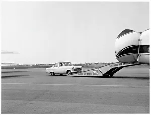 Bristol Freighter Mk. 32 being loaded with Ford Consul