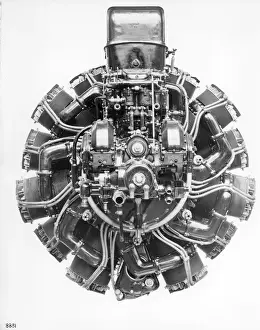 Bristol Hercules III 14-cylinder radial Rear view