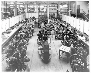 Radial Prints: Bristol Mercury, final assembly workshop