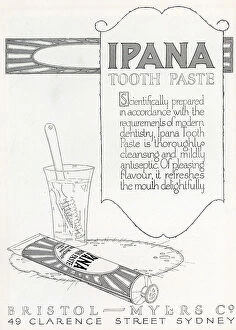 Antiseptic Collection: Bristol Myers Co Ipana Advertisement