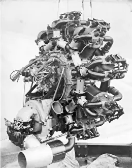 Orion Prints: Bristol Orion 9-cylinder radial - front starboard view