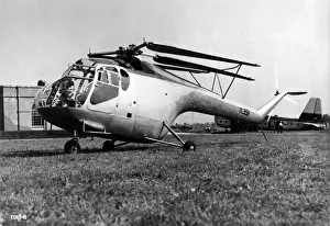 Sycamore Prints: Bristol Sycamore first prototype VL958 with folded rotors