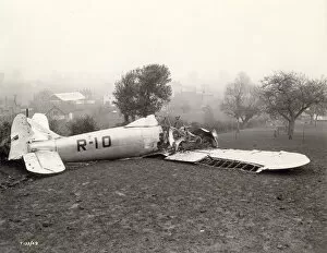 Spin Gallery: Bristol Type 133, R-10, after it had crashed on a field