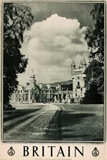 Images Dated 1st March 2013: Britain poster, Balmoral Castle, Scotland