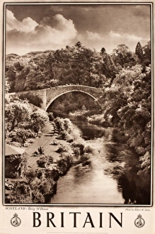 Images Dated 1st March 2013: Britain poster, Brig O Doone, Scotland