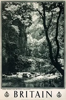 Chee Prints: Britain poster, Chee Dale, near Buxton, Derbyshire