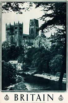 Images Dated 1st March 2013: Britain poster, Durham Cathedral