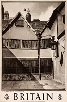 Images Dated 1st March 2013: Britain poster, Leicester, 14th century Guildhall