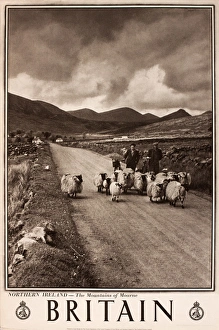 Images Dated 1st March 2013: Britain poster, Northern Ireland, Mountains of Morne