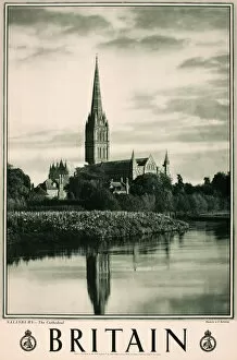 Images Dated 1st March 2013: Britain poster, Salisbury Cathedral