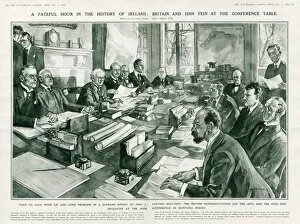 Representatives Gallery: Britain and Sinn Fein at the conference table