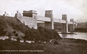 Straits Prints: Britannia Tubular Bridge - Menai Straits