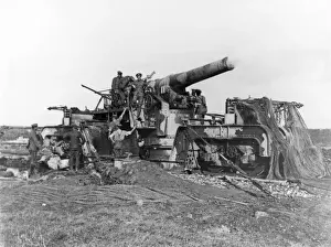 Nickname Prints: British 12 inch Howitzer, near Queant, France, WW1