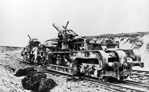 British 12 inch railway mounted Howitzer, WW1