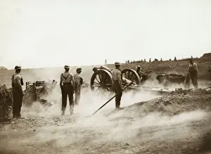 Gunner Prints: British 6 inch Howitzer, near Achicourt, France, WW1