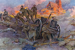 Fortunino Matania Collection: British Advance on Western Front