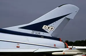 Aerospace Prints: British Aerospace EAP ZF534 tail Farnborough 1986