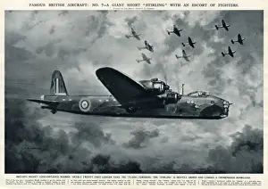 Stirling Prints: British aircraft Giant short Stirling in WWII