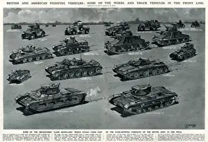 British and American fighting vehicles by G. H. Davis