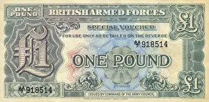 Currency Prints: British Armed Forces One Pound Banknote