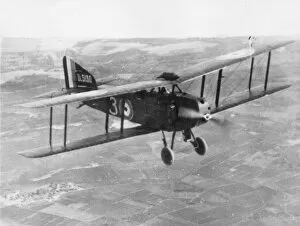 WWI Aircraft Collection: British Armstrong Whitworth FK8 biplane in flight, WW1