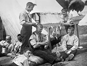 Haircut Prints: British Army Camp Victorian period