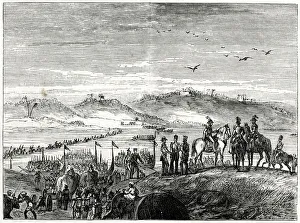 British Army Crossing the Sutlej River, India, during the First Anglo-Sikh War (1845-1846