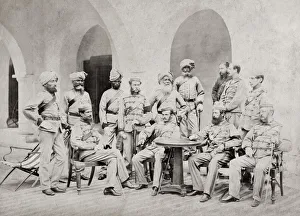 1866 Prints: British army in India, the 1st Punjab Infantry 1866