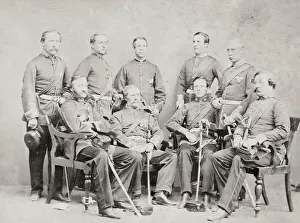 1864 Prints: British army in India, 6th Regiment Native Infantry 1864