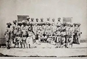 Sikhs Prints: British army India, Colonel Brownlow, 1st Sikhs 1866