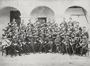 Covering Prints: British army in India NCOs of the 77th Regiment 1870